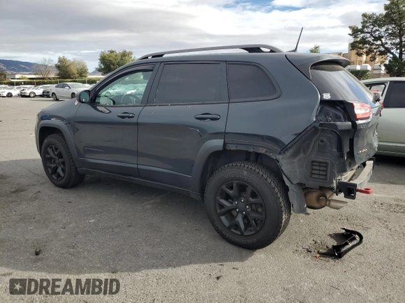 2017 Jeep Cherokee Trailhawk L Plus with VIN 1C4PJMBB1HW538426, listed as a Copart auction lot 81583654 with 120,602 mi miles and Salvage Title. Bid and sale history available at carsss.com. Image 2.