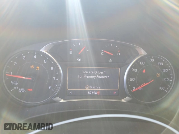2019 GMC Terrain Denali z VIN 3GKALXEX4KL392971, wystawiony jako Copart lot #54186925 z przebiegiem 87 696 mil mil oraz Szkoda całkowita • Salvage title. Historia ofert i sprzedaży dostępna na DreamBid. Obrazek 9.