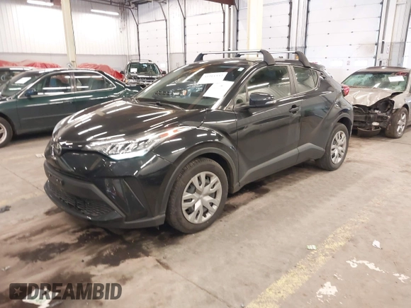 2021 Toyota C-HR LE with VIN JTNKHMBX0M1120864, listed as a IAAI auction lot 41911332 with 37,593 mi miles. Bid and sale history available at carsss.com. Image 2.