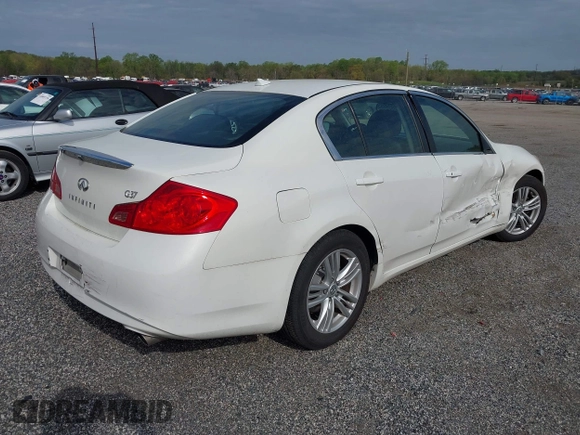 2011 Infiniti G37 Sedan Journey with VIN JN1CV6AP3BM505851, listed as a IAAI auction lot 42072092 with 27,346 mi miles. Bid and sale history available at carsss.com. Image 4.