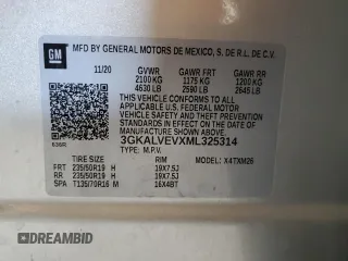 2021 GMC Terrain SLT с VIN 3GKALVEVXML325314, выставлен на аукционе Copart как лот 61103765 с пробегом 83 285 миль миль и Списание • Salvage title. История ставок и продаж доступна на DreamBid. Изображение 12.