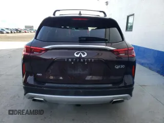 2021 Infiniti QX50 AUTOGRAPH with VIN 3PCAJ5DB7MF116846, listed as a Copart auction lot 37248283 with 20,879 mi miles. Bid and sale history available at carsss.com. Image 6.