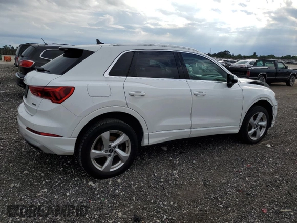 2022 Audi Q3 Premium with VIN WA1AUCF30N1122218, listed as a Copart auction lot 76286484 with 25,575 mi miles and Non Repairable. Bid and sale history available at carsss.com. Image 3.