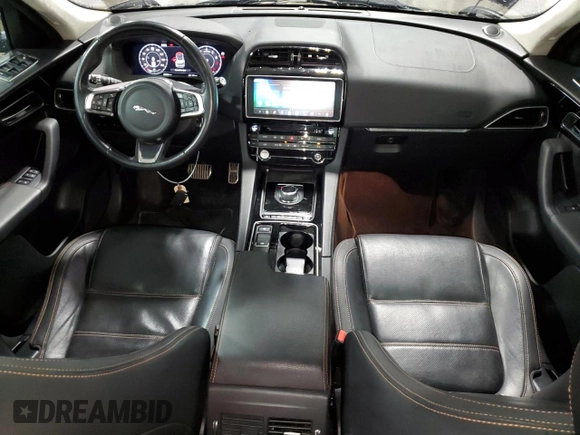2019 Jaguar F-Pace 25t Prestige with VIN SADCK2FX0KA352021, listed as a Copart auction lot 50015475 with 69,786 mi miles and Salvage Title. Bid and sale history available at DreamBid. Image 8.