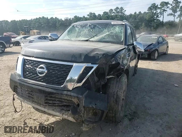 2017 Nissan Armada SV with VIN JN8AY2ND4H9009946, listed as a Copart auction lot 64395354 with 182,409 mi miles and Salvage Title. Bid and sale history available at carsss.com. Image 12.