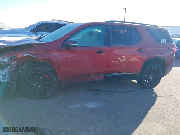 2022 Chevrolet Traverse Premier with VIN 1GNEVKKW3NJ162542, listed as a IAAI auction lot 41276391 with 62,090 mi miles. Bid and sale history available at carsss.com. Image 14.