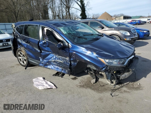2017 Honda CR-V EX-L with VIN 2HKRW2H83HH680471, listed as a Copart auction lot 45266965 with 106,320 mi miles and Salvage Title. Bid and sale history available at carsss.com. Image 4.