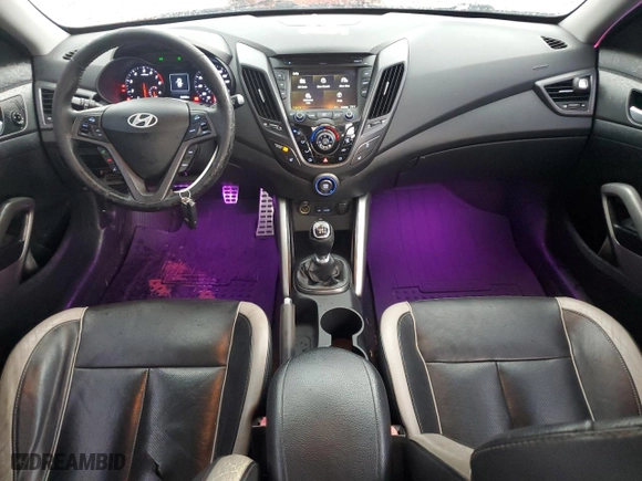 2013 Hyundai Veloster Turbo w/Black Int with VIN KMHTC6AE2DU112164, listed as a Copart auction lot 79753544 with 63,460 mi miles and Salvage Title. Bid and sale history available at carsss.com. Image 8.