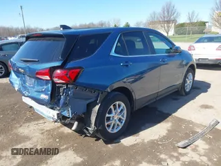 2024 Chevrolet Equinox LT with VIN 3GNAXUEGXRL329504, listed as a IAAI auction lot 42043209 with 7,000 mi miles and . Bid and sale history available at DreamBid. Image 4.