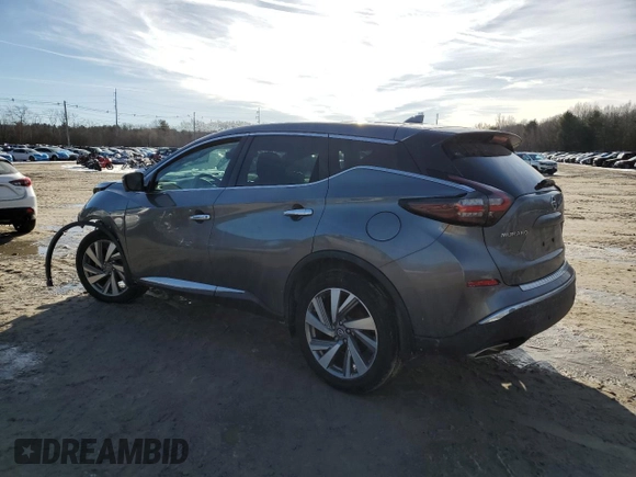 2021 Nissan Murano SL with VIN 5N1AZ2CS7MC110157, listed as a Copart auction lot 86660264 with Not Provided miles and Salvage Title. Bid and sale history available at DreamBid. Image 2.
