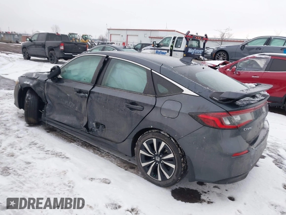 2024 Honda Civic EX-L z VIN 19XFL1H7XRE000407, wystawiony jako IAAI lot #41331186 z przebiegiem 22 764 mil mil oraz . Historia ofert i sprzedaży dostępna na DreamBid. Obrazek 3.