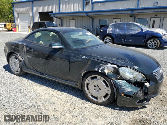 2002 Lexus SC with VIN JTHFN48Y420015454, listed as a Copart auction lot 50201395 with 127,028 mi miles and Salvage Title. Bid and sale history available at carsss.com. Image 4.