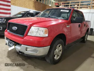 2004 Ford F-150 XLT с VIN 1FTRW14W04KB68404, выставлен на аукционе Copart как лот 56980045 с пробегом 171 584 миль миль и Списание • Salvage title. История ставок и продаж доступна на DreamBid. Изображение 1.