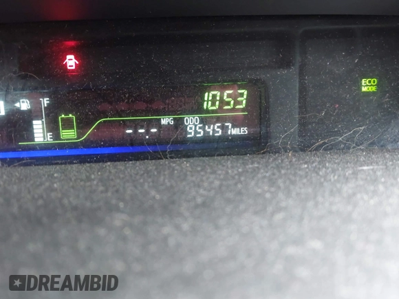 2013 Toyota Prius Two with VIN JTDZN3EU8D3279756, listed as a IAAI auction lot 41859346 with 95,457 mi miles and . Bid and sale history available at carsss.com. Image 15.