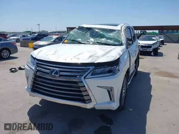 2017 Lexus LX with VIN JTJHY7AX4H4231114, listed as a IAAI auction lot 41855215 with 133,486 mi miles. Bid and sale history available at carsss.com. Image 6.