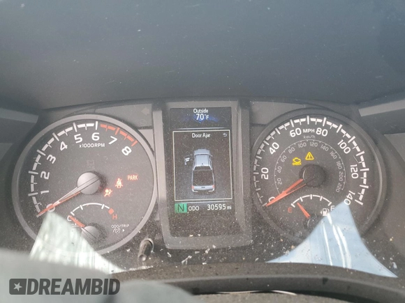 2023 Toyota Tacoma SR with VIN 3TMCZ5ANXPM607248, listed as a Copart auction lot 44156725 with 30,595 mi miles and Salvage title. Bid and sale history available at DreamBid. Image 9.