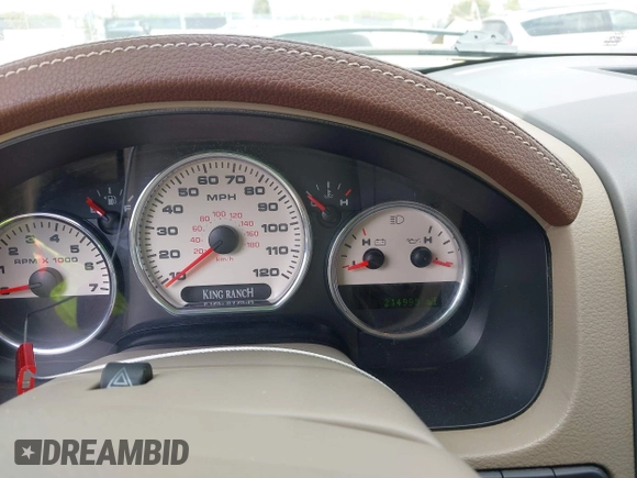 2008 Ford F-150 XLT with VIN 1FTPW14518KC75790, listed as a IAAI auction lot 41915721 with 214,995 mi miles. Bid and sale history available at carsss.com. Image 7.