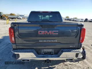 2021 GMC Sierra 1500 Limited SLT with VIN 1GTU9DETXMZ399972, listed as a Copart auction lot 77213004 with 42,588 mi miles and Salvage Title. Bid and sale history available at carsss.com. Image 6.