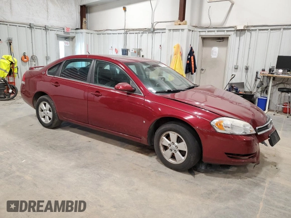 2008 Chevrolet Impala LT with VIN 2G1WT58K881200525, listed as a Copart auction lot 53525725 with 159,142 mi miles and Non Repairable. Bid and sale history available at DreamBid. Image 4.
