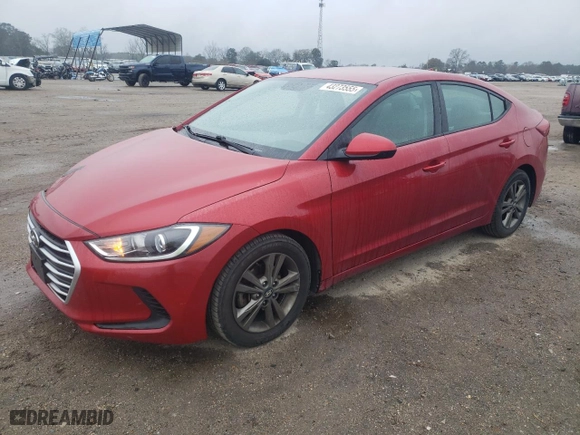 2018 Hyundai Elantra SEL with VIN 5NPD84LF4JH327040, listed as a Copart auction lot 43273555 with 114,729 mi miles and Salvage Title. Bid and sale history available at carsss.com. Image 1.