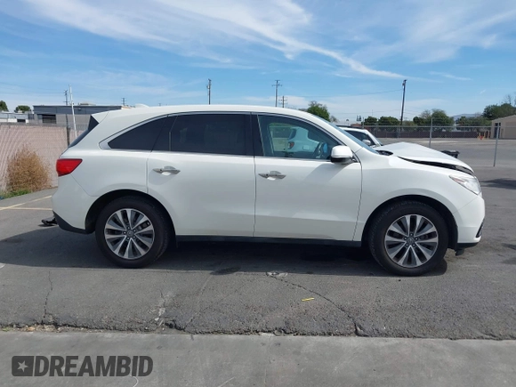2016 Acura MDX w/Tech with VIN 5FRYD3H4XGB009265, listed as a IAAI auction lot 41691872 with 123,798 mi miles. Bid and sale history available at carsss.com. Image 13.