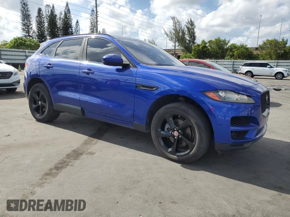 2018 Jaguar F-Pace 25t Premium with VIN SADCJ2FX1JA258666, listed as a Copart auction lot 54525345 with 121,340 mi miles and Clean Title. Bid and sale history available at DreamBid. Image 4.