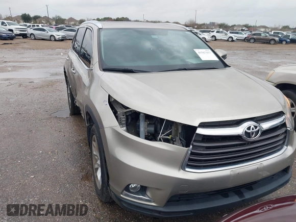 2015 Toyota Highlander Limited z VIN 5TDYKRFH9FS052053, wystawiony jako IAAI lot #41567437 z przebiegiem 42 464 mil mil oraz . Historia ofert i sprzedaży dostępna na DreamBid. Obrazek 1.