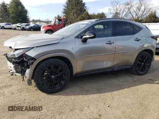 2025 Lexus NX with VIN 2T2KGCEZ5SC065069, listed as a Copart auction lot 46268025 with 6,559 mi miles and Salvage Title. Bid and sale history available at carsss.com. Image 1.
