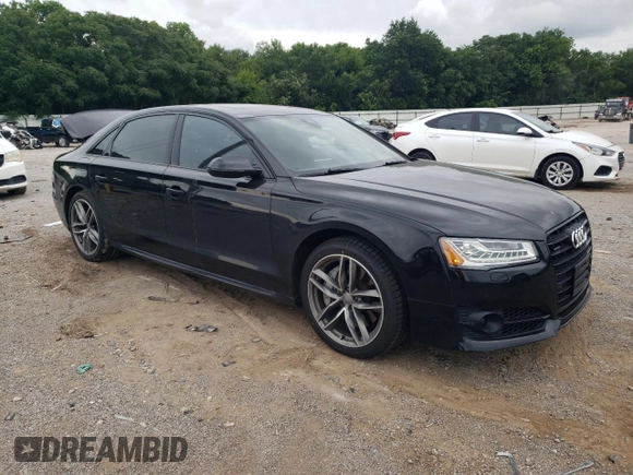 2017 Audi A8 with VIN WAU44AFD7HN010560, listed as a Copart auction lot 60020315 with 86,260 mi miles and Salvage title. Bid and sale history available at DreamBid. Image 4.
