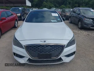 2018 Genesis G80 Sport with VIN KMHGN4JB5JU223891, listed as a IAAI auction lot 42559899 with 156,603 mi miles and . Bid and sale history available at DreamBid. Image 6.
