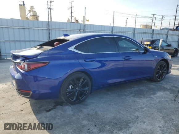 2024 Lexus ES 300h with VIN 58ABA1C12RU040283, listed as a Copart auction lot 45994225 with 5,736 mi miles and Non repairable. Bid and sale history available at DreamBid. Image 3.