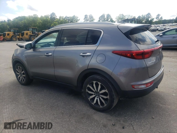 2017 Kia Sportage EX with VIN KNDPNCAC5H7185272, listed as a Copart auction lot 57996925 with 136,836 mi miles and Salvage title. Bid and sale history available at DreamBid. Image 2.