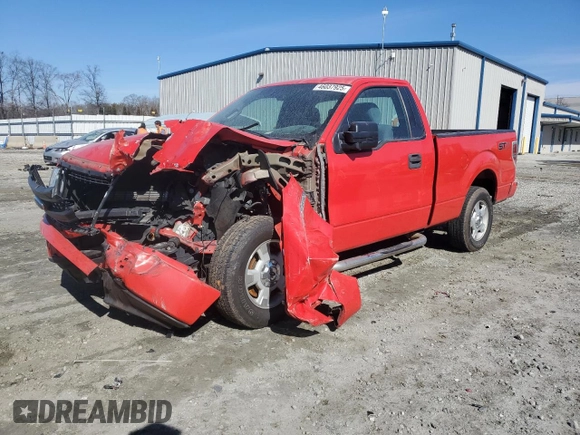 2014 Ford F-150 XL with VIN 1FTMF1CM6EFB93294, listed as a Copart auction lot 46037925 with 0 mi miles and Salvage Title. Bid and sale history available at carsss.com. Image 1.