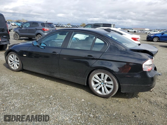 2007 BMW 3 Series 328i with VIN WBAVC53507FZ78374, listed as a Copart auction lot 49245645 with 89,084 mi miles and Salvage Title. Bid and sale history available at carsss.com. Image 2.