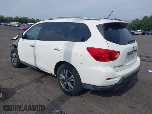 2017 Nissan Pathfinder SV with VIN 5N1DR2MM6HC623919, listed as a IAAI auction lot 42713558 with 50,221 mi miles and . Bid and sale history available at DreamBid. Image 3.