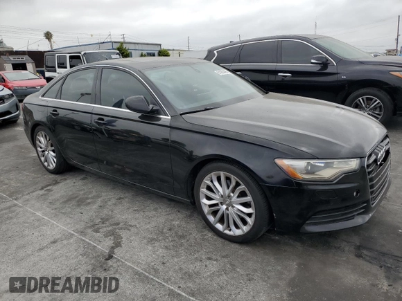 2012 Audi A6 Premium Plus with VIN WAUDFAFC9CN174953, listed as a Copart auction lot 61963495 with 166,544 mi miles and Clean title. Bid and sale history available at DreamBid. Image 4.