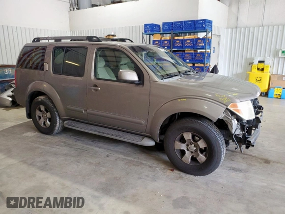 2005 Nissan Pathfinder LE with VIN 5N1AR18U45C705005, listed as a Copart auction lot 61138245 with 156,966 mi miles and Salvage title. Bid and sale history available at DreamBid. Image 4.
