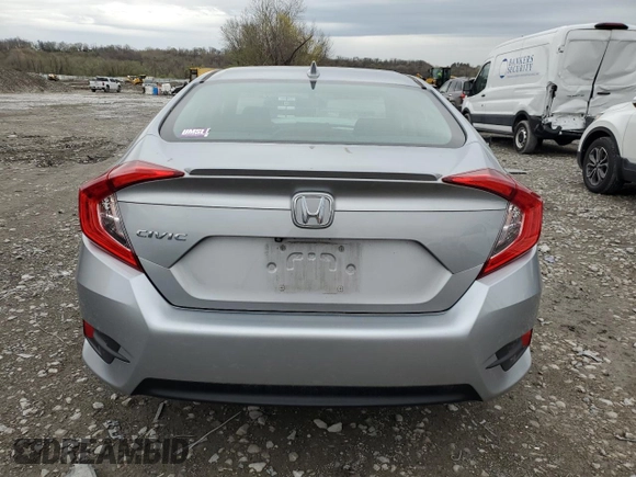2017 Honda Civic EX-T with VIN 19XFC1F32HE031553, listed as a Copart auction lot 51698515 with 71,940 mi miles and Salvage Title. Bid and sale history available at carsss.com. Image 6.