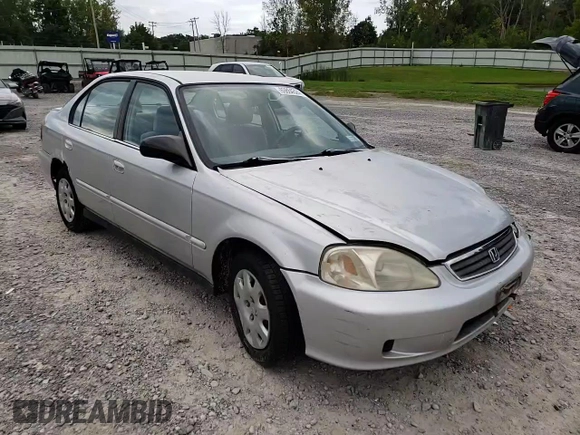 2000 Honda Civic VP with VIN 2HGEJ6611YH525471, listed as a Copart auction lot 69864324 with 115,313 mi miles and Salvage Title. Bid and sale history available at carsss.com. Image 10.