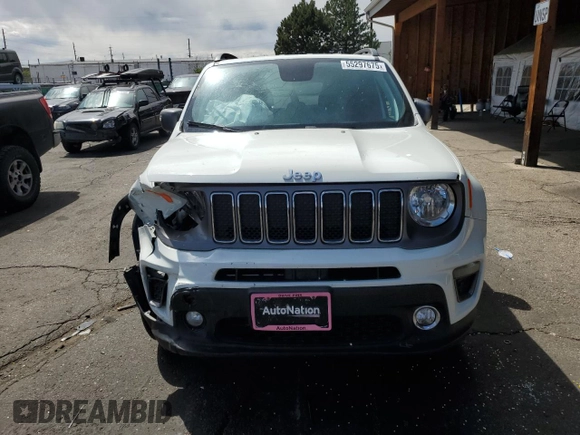 2020 Jeep Renegade Limited with VIN ZACNJBD12LPM02664, listed as a Copart auction lot 55297675 with 58,957 mi miles and Salvage title. Bid and sale history available at DreamBid. Image 5.