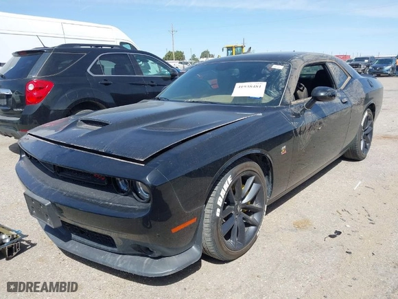 2019 Dodge Challenger R/T Scat Pack with VIN 2C3CDZFJ0KH730791, listed as a IAAI auction lot 41938481 with 48,713 mi miles. Bid and sale history available at carsss.com. Image 2.