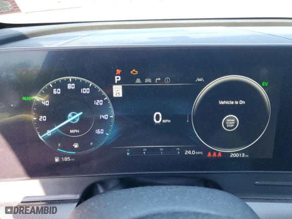 2023 Kia Sportage Hybrid SX-Prestige with VIN KNDPXCAG2P7036037, listed as a Copart auction lot 55840934 with 20,013 mi miles and Salvage Title. Bid and sale history available at carsss.com. Image 9.