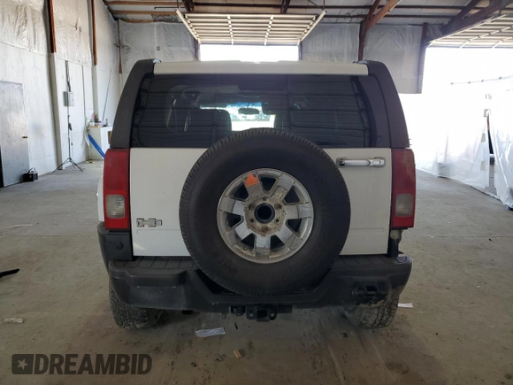 2006 Hummer H3 with VIN 5GTDN136068249846, listed as a Copart auction lot 49816065 with 258,632 mi miles and Salvage Title. Bid and sale history available at DreamBid. Image 6.