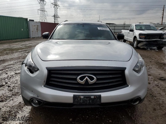2016 Infiniti QX70 with VIN JN8CS1MW4GM400288, listed as a Copart auction lot 51423095 with 115,733 mi miles and Salvage Title. Bid and sale history available at carsss.com. Image 5.