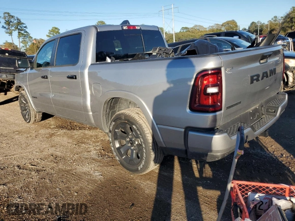 2025 Ram 1500 Big Horn with VIN 1C6RREFG2SN530885, listed as a Copart auction lot 87261914 with 3,814 mi miles and Salvage title. Bid and sale history available at DreamBid. Image 2.