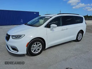 2022 Chrysler Pacifica Touring L z VIN 2C4RC1BG5NR154294, wystawiony jako Copart lot #56604605 z przebiegiem 57 856 mil mil oraz Czysty tytuł • Clean title. Historia ofert i sprzedaży dostępna na DreamBid. Obrazek 1.