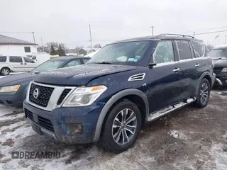 2020 Nissan Armada SL with VIN JN8AY2NC5LX519119, listed as a IAAI auction lot 41447880 with 100,862 mi miles. Bid and sale history available at carsss.com. Image 2.