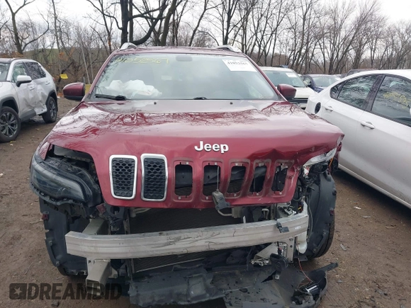 2020 Jeep Cherokee Latitude with VIN 1C4PJMCB3LD650308, listed as a IAAI auction lot 41052567 with 114,049 mi miles. Bid and sale history available at carsss.com. Image 13.