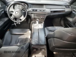 2012 BMW 7 Series 750i with VIN WBAKA8C58CDS99694, listed as a Copart auction lot 46828435 with 131,458 mi miles and Salvage title. Bid and sale history available at DreamBid. Image 8.