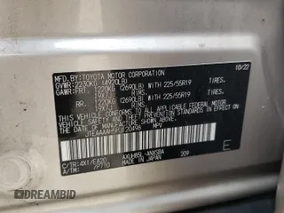 2023 Toyota Venza LE z VIN JTEAAAAH5PJ120498, wystawiony jako Copart lot #56872335 z przebiegiem 36 847 mil mil oraz Szkoda całkowita • Salvage title. Historia ofert i sprzedaży dostępna na DreamBid. Obrazek 13.
